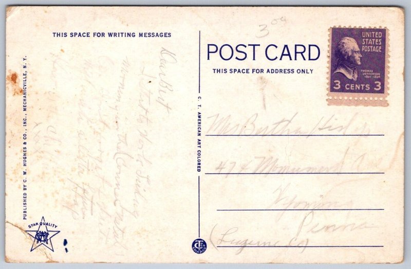 K44/ Hamden Connecticut Postcard c1920s Hamden Bank & Trust Co 362