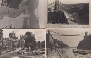 Clifton Suspension Bridge History  River Avon 4x Real Photo Character Postcard s
