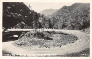 C74/ Great Smoky Mountains National Park Tennessee Tn Postcard RPPC The Loop 9