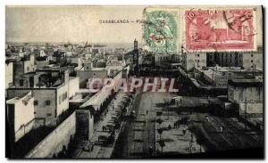 Old Postcard Casablanca Morocco