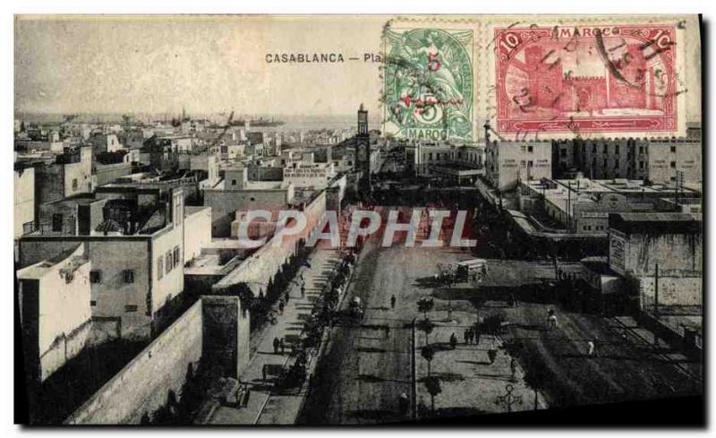 VINTAGE POSTCARD Casablanca Morocco