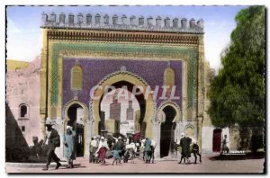 Old Postcard Fes Morocco Gate Boujeloud
