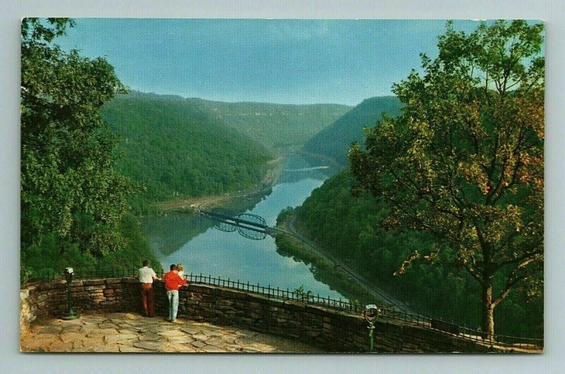 New River Canyon US Route 60 Ansted West Virginia WV Postcard 