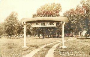 1940s Oakton Park Siren Wisconsin RPPC Photo Postcard 20-9483