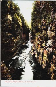 Adirondack Mountains Au Sable Chasm Hugh Leighton UND Maine Postcard