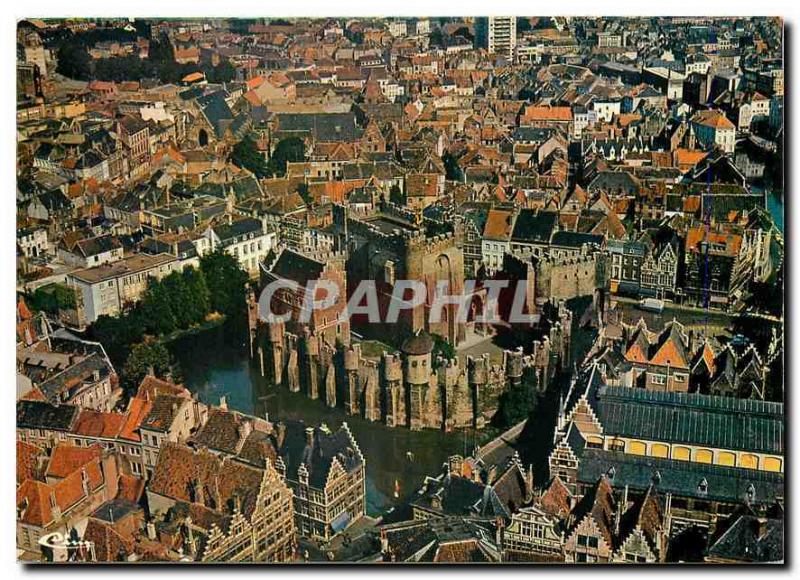  Modernes Postkarten-Gent-Schloss der ZÃ¤hlungen und des Panoramas