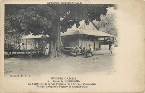 Gambia west coast river French Company`s Factory at Koussoun 1912 