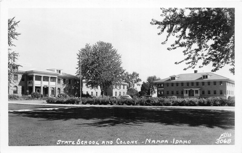 H9/ Nampa Idaho RPPC Postcard c1950s State School and Colony Ellis