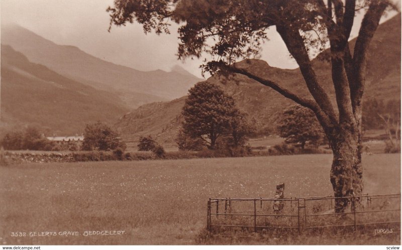 BEDDGELERT, Wales, 1920-1940s; Gelerts Grave