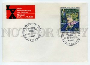 492047 1965 French mail on exhibition in Germany painting cover