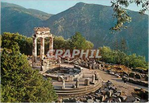 Postcard Modern Delphi Temple Anthena Pronaea