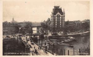 BR73337 leeuwenbrug en witte huis rotterdam ship bateaux netherlands  real photo