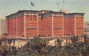 Los Angeles California~Biltmore Hotel~US & Internat'l Flags on Bldg~Info Bk~1910