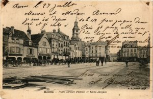 CPA REIMS-Place Drouet d'Erlon et St-Jacques (346863)