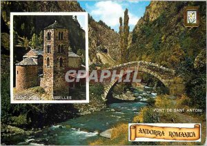 'Postcard Modern Valls d''Andorra Saint Joan of Casselles'