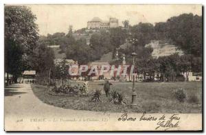 Old Postcard Uriage Les Promenades and Chateau