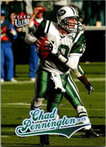 2004 Fleer Football Card Chad Pennington New York Jets sk9294