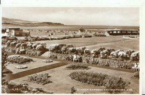 Scotland Postcard - Ayr - Sunken Gardens and Seafront - Ayrshire - Ref 7750A