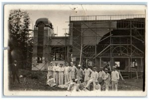 c1910's Construction Occupational Black Americana RPPC Photo Antique Postcard