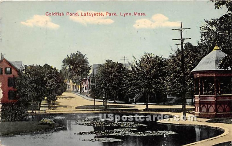 Goldfish Pond in Lafayette Park - Lynn, Massachusetts MA