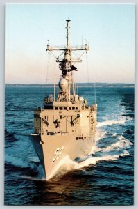 Postcard US Navy Ship - USS Samuel S Roberts (FFG-58) - Guided Missile Frigate