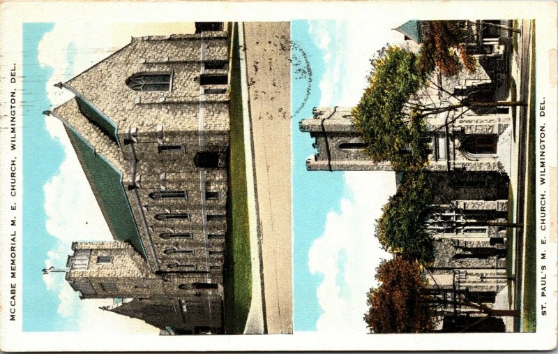 Delaware DE Wilmington ST PAUL - McCabe Church VINTAGE Postcard PC