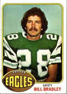 1976 Topps Football Card Bill Bradley Philadelphia Eagles sk4550