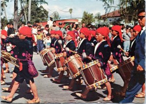 Postcard Guatemala  - Indigenous Institute of Antigua - Children's Marching Band