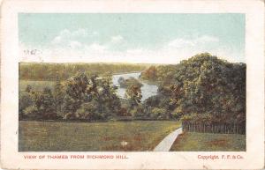 uk33214 view of thames from richmond hill london uk