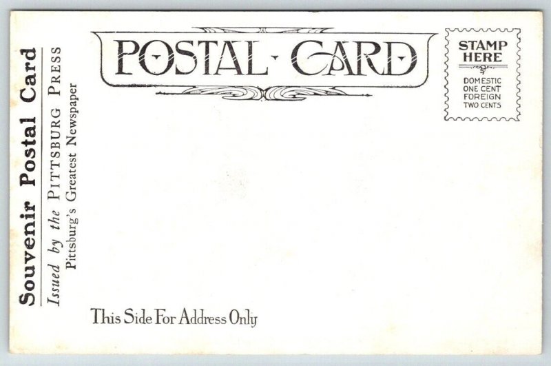 Pittsburgh  Pennsylvania Allegheny Park  Carnegie Library  Postcard