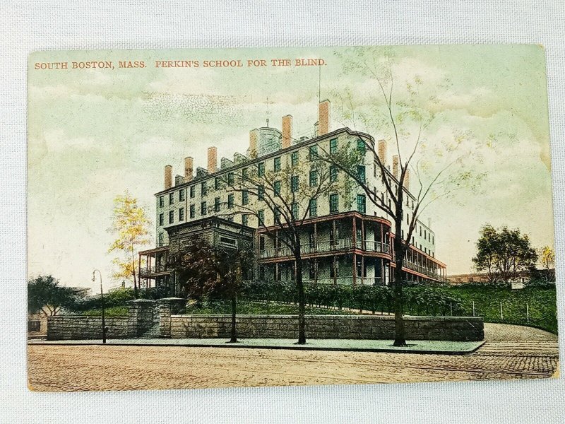 Vintage Postcard 1911 Perkins School for the Blind South Boston MA Massachusetts