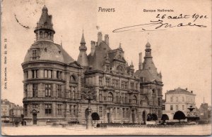 Belgium Anvers Banque Nationale Antwerp Postcard 04.35