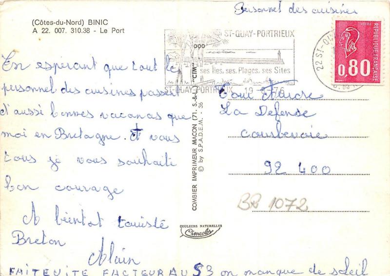 BR1072 bINIC lE pORT siph bateaux  france