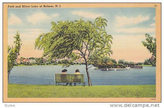 Park And Silver Lake At Belmar, New Jersey, 1930-1940s