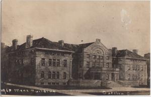 Ohio Real Photo RPPC Postcard OBERLIN 1910 MENS BUILDING College