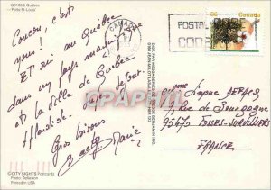 Modern Postcard Hello from Quebec