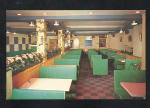 ST. JOSEPH QUEBEC AU DAMIER ROSE RESTAURANT INTERIOR ADVERTISING POSTCARD