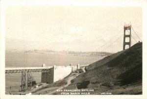 California San Francisco Skyline Owl A105 RPPC Photo Postcard 22-5645