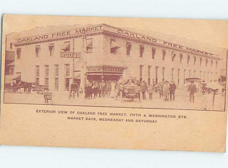 Pre-1907 FREE MARKET STORE AT 5TH & WASHINGTON STREETS Oakland CA hp9357