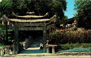 Entrance to Chinese Tea Garden Brackenridge Park San Antonio c1960 Postcard P12