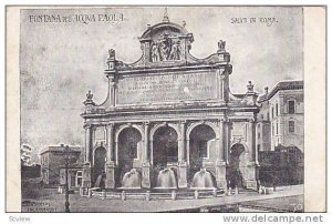 Fontana Dell'Acova Paola, Salvti Da Roma, Italy, 1910-1920s