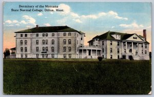 K45/ Dillon Montana Postcard c1910 Dorm State Normal College 381