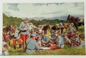 Military The War - A Joyous Party, En Guerre - Une Bonne Partie Sgd Postcard I18