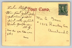 1908  Warren  Ohio   Court House   Postcard