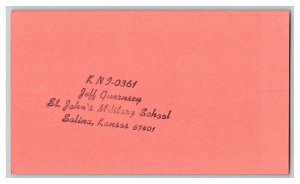 QSL Radio Card From Salina Kansas KNH 6985 