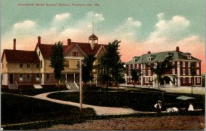 Vtg 1910s Aroostook State Normal School Presque Isle Maine ME Postcard