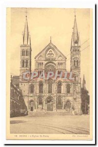 Reims Old Postcard L & # 39eglise Saint Remy