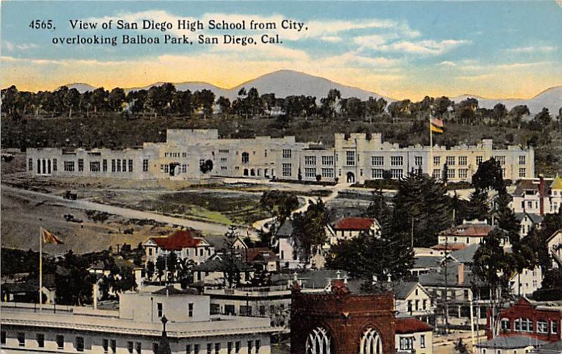 San Diego High School overlooking Balboa Park San Diego California  