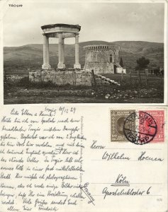 croatia, TROGIR, Marmontov Glorijet, Saint Mark's Tower (1929) RPPC Postcard