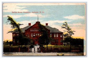 Spring Street Academy Amherst Nova Scotia Canada UNP DB Postcard V23